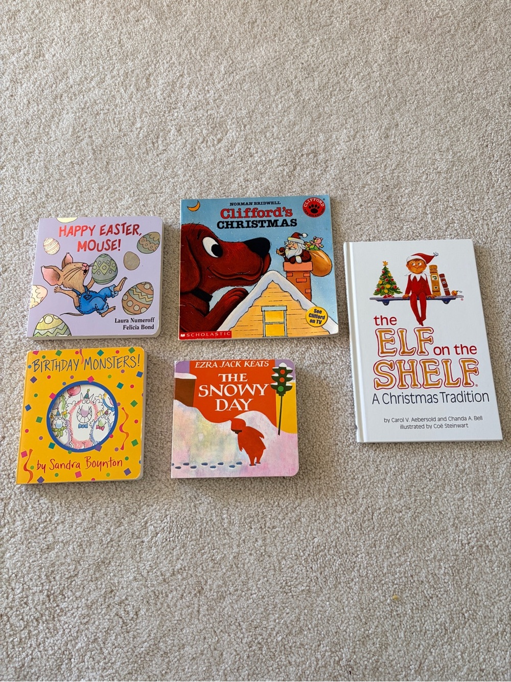 Holiday Toddler 5pc Book Bundle -Clifford's Christmas & More